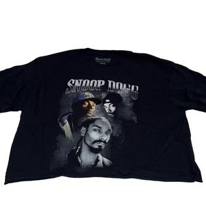 100% cotton Snoop Dog crop TShirt size M log(134A)